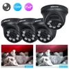 Kép 7/13 - KKmoon 4*720P AHD Dome IR CCTV kamera + 4*60 láb megfigyelő kábel támogatás IR-CUT Night Vision 6db tömb infra lámpák 1/2.8'' CMOS