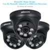 Kép 9/13 - KKmoon 4*720P AHD Dome IR CCTV kamera + 4*60 láb megfigyelő kábel támogatás IR-CUT Night Vision 6db tömb infra lámpák 1/2.8'' CMOS