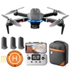 Kép 1/20 - LSRC S7S GPS 5G Wifi FPV 4K kamera RC Drone 3 tengelyes gimbal kefe nélküli motoros quadkopter tárolótáskával - 3 akkumulátor