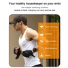 Kép 11/11 - Vezetéknélküli fejhallgató óra 2 az 1-ben intelligens karkötő Sport Fitness Tracker IP67 vízálló csuklópánt - Ezüst