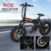 Kép 7/13 - WELKIN WKES001 összecsukható elektromos kerékpár 48V 250W 10AH akkumulátor Max sebesség 25km/h - Szürke