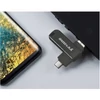 Kép 7/12 - yvonne Y40D USB3.0 nagy sebességű forgó USB Type-C / Micro USB OTG flash meghajtó - Fekete 128 GB