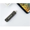 Kép 9/12 - yvonne Y40D USB3.0 nagy sebességű forgó USB Type-C / Micro USB OTG flash meghajtó - Fekete 128 GB