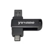 Kép 12/12 - yvonne Y40D USB3.0 nagy sebességű forgó USB Type-C / Micro USB OTG flash meghajtó - Fekete 64 GB