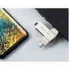 Kép 8/15 - yvonne Y40D USB3.0 nagy sebességű forgó USB Type-C / Micro USB OTG flash meghajtó - Ezüst 128 GB