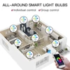 Kép 13/20 - WiFi intelligens GU10 LED izzó 5W 90-265V 2800K-6200K+RGB APP távirányítóval tompítható, Alexa Google Home kompatibilis - 3 db