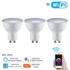 Kép 15/20 - WiFi intelligens GU10 LED izzó 5W 90-265V 2800K-6200K+RGB APP távirányítóval tompítható, Alexa Google Home kompatibilis - 3 db