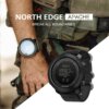 Kép 5/11 - North Edge férfi sportóra LED digitális karóra - Fekete
