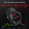 Kép 6/20 - E102 okosóra pulzusszám vérnyomás EKG monitorral IP68 Vízálló - Fekete
