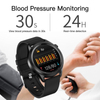 Kép 10/20 - E102 okosóra pulzusszám vérnyomás EKG monitorral IP68 Vízálló - Fekete