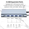 Kép 5/11 - C típusú 11 az 1-ben hub alumíniumötvözet ház USB2.0 USB3.0 HD VGA PD RJ45 portokkal SD TF kártyanyílások 3,5 mm-es audio interfész