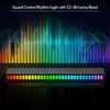 Kép 8/14 - RGB hangvezérlés ritmusfények 32 LED 18 színű hangspektrum mód 5 sebességfokozat 4 fényerő TYPE-C USB - Fekete