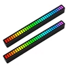 Kép 3/13 - RGB hangvezérlés ritmusfények 32 LED 18 színű hangspektrum mód 5 sebességfokozat 4 fényerő TYPE-C USB - Fekete - 2 db