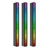 Kép 1/13 - RGB hangvezérlés ritmusfények 32 LED 18 színű hangspektrum mód 5 sebességfokozat 4 fényerő TYPE-C USB - Fekete - 3 db