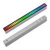 Kép 12/13 - RGB hangvezérlés ritmusfények 32 LED 18 színű hangspektrum mód 5 sebességfokozat 4 fényerő TYPE-C USB - Ezüst - 1 db