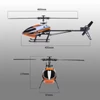 Kép 3/12 - WLtoys V950 2.4G 6CH 3D 6G kefe nélküli motor Flybarless RTF RC Helikopter