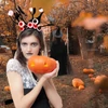 Kép 2/11 - Halloween Cosplay jelmez haj karika fejfedő szemgolyó lányoknak, női dekoráció