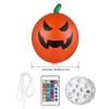 Kép 3/10 - Halloween dekoráció 23 hüvelykes felfújható sütőtök LED lámpa távirányítóval 16 RGB szín 4 fénymód 10 fényerő