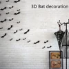 Kép 1/8 - DIY Halloween 3D ablakdíszek Levehető ijesztő, kísérteties denevér falmatricák