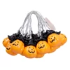 Kép 2/11 - Halloween tök alakú 10 LED-es tündérfény függőlámpa elemmel