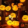 Kép 7/11 - Halloween tök alakú 10 LED-es tündérfény függőlámpa elemmel