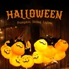 Kép 10/11 - Halloween tök alakú 10 LED-es tündérfény függőlámpa elemmel