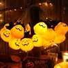 Kép 11/11 - Halloween tök alakú 10 LED-es tündérfény függőlámpa elemmel