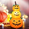 Kép 4/8 - Halloween LED-es felfújható sütőtök fix karókkal, szabadtéri kerti udvari parti dekorációhoz