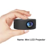 Kép 9/11 - Mini Wirecast LED projektor optikai lencse 320*180 LCD kijelző huzaltükrözés funkcióval