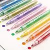Kép 2/12 - Akril festék jelölő tollak 28 élénk színű szett sziklához, kőhöz, fémhez, üveghez, fához, kerámiához, porcelán bögréhez, műanyaghoz, szövethez, vászonfestéshez - 0,7 mm-es tollhegy