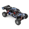 Kép 2/20 - Wltoys 124018 1/12 2,4 GHz 60 km/h terepjáró drift autó RTR 4WD alumíniumötvözet alvázzal, cinkötvözet hajtóművel - 1 akkumulátor