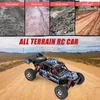 Kép 12/20 - Wltoys 124018 1/12 2,4 GHz 60 km/h terepjáró drift autó RTR 4WD alumíniumötvözet alvázzal, cinkötvözet hajtóművel - 1 akkumulátor