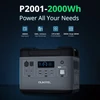 Kép 12/20 - OUKITEL P2001E 2000W hordozható támogatás UPS 2000Wh/51.2V 625000mAh LiFePO4 PD100W QC3.0 napelemes áramellátás otthonra, kempingezésre világítással