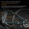 Kép 5/20 - BEZIOR-X PLUS 1500W összecsukható elektromos kerékpár - Fekete-kék