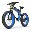Kép 8/20 - BEZIOR-X PLUS 1500W összecsukható elektromos kerékpár - Fekete-kék
