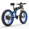 Kép 14/20 - BEZIOR-X PLUS 1500W összecsukható elektromos kerékpár - Fekete-kék