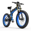 Kép 1/20 - BEZIOR-X PLUS 1500W összecsukható elektromos kerékpár - Fekete-kék