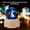 Kép 7/12 - Crystal Ball zene dobot Forgó ragyogó LED-es világítódoboz - Kívánság angyal