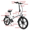 Kép 13/20 - Samebike 20LVXD30-II elektromos kerékpár 48V 350W 10AH akkumulátor Max sebesség 25km/h - Fehér