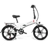 Kép 18/20 - Samebike 20LVXD30-II elektromos kerékpár 48V 350W 10AH akkumulátor Max sebesség 25km/h - Fehér