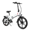 Kép 1/20 - Samebike 20LVXD30-II elektromos kerékpár 48V 350W 10AH akkumulátor Max sebesség 25km/h - Fehér