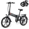 Kép 15/20 - Samebike 20LVXD30-II elektromos kerékpár 48V 350W 10AH akkumulátor Max sebesség 25km/h - Fekete