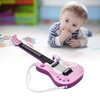 Kép 8/13 - Kids Little Gitar ritmus fényekkel és hangokkal Oktató elektromos hangszer játék kisgyermekeknek - Pink