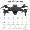 Kép 13/15 - S68 Wifi FPV RC drón összecsukható Quadkopter gravitációs érzékelővel Fej nélküli mód Gesztus Fotó Videó funkció - kamera nélkül - 3 akkumulátor