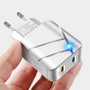 Kép 4/11 - TE-Q820 Quick Charge 3.0+2.1A USB fali töltő 28W kétportos gyorstöltő adapter többszörös védelem - Fehér