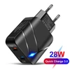 Kép 11/11 - TE-Q820 Quick Charge 3.0+2.1A USB fali töltő 28W kétportos gyorstöltő adapter többszörös védelem - Fehér