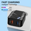 Kép 5/11 - TE-Q820 Quick Charge 3.0+2.1A USB fali töltő 28W kétportos gyorstöltő adapter többszörös védelem - Fekete