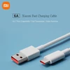 Kép 2/6 - Xiaomi USB Type C töltő- és adatkábel 6A szupergyors, tartós TPE USB-A USB-C, Xiaomi/Samsung/Huawei kompatibilis (1m) - Fehér