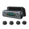 Kép 1/9 - Napelemes gépjármű gumiabroncsnyomás-figyelő rendszer ébresztőóra (külső érzékelőkészlet)