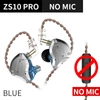 Kép 13/14 - KZ ZS10 Pro 3,5 mm-es vezetékes, fülbe helyezhető 1DD+4BA hibrid hifi sportfejhallgató 2 tűs levehető kábel (mikrofon nélkül) - Kék